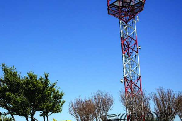 Apr.14, 2022. Grapevine Founders Park is situated at the location of one of Dallas/Fort Worth Airport radar stations and has a view of the two runways on the West side of the international Airport. There are pavilions and plenty of parking to allow people to enjoy the sight of commercial air traffic. Photo Ralph Lauer