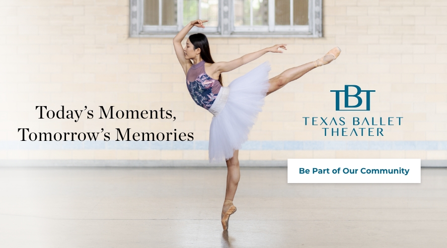 A dancer at Texas Ballet Theater