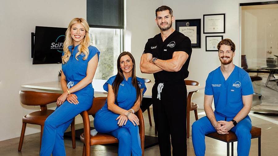 Ashley Randall, Angela Calvillo, Dr. Bryce Calvillo and Preston Hancock