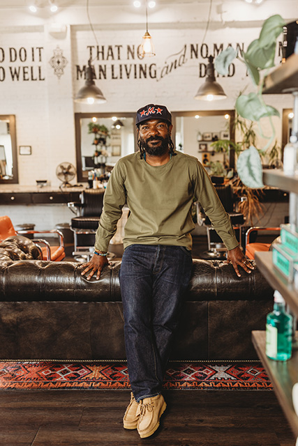 Jonathan Morris, owner of Fort Worth Barbershop
