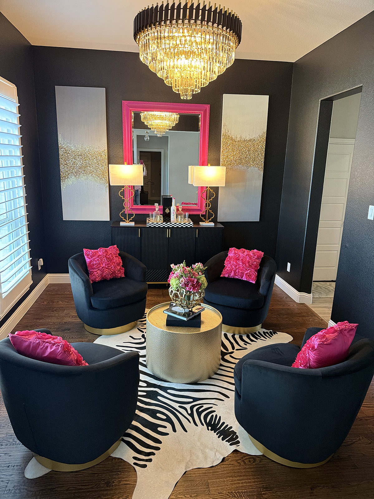 A living space designed by Susan Gage