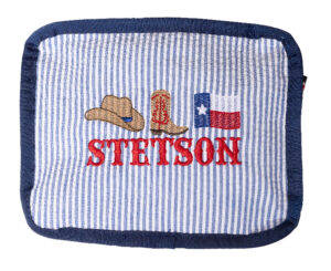 Stacking set with embroidery