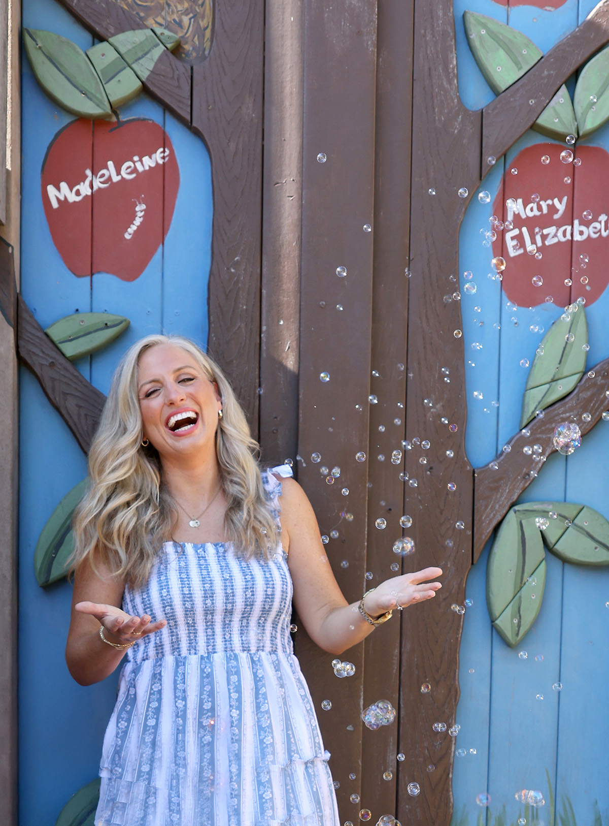 Kylette Harrison playing with her boys