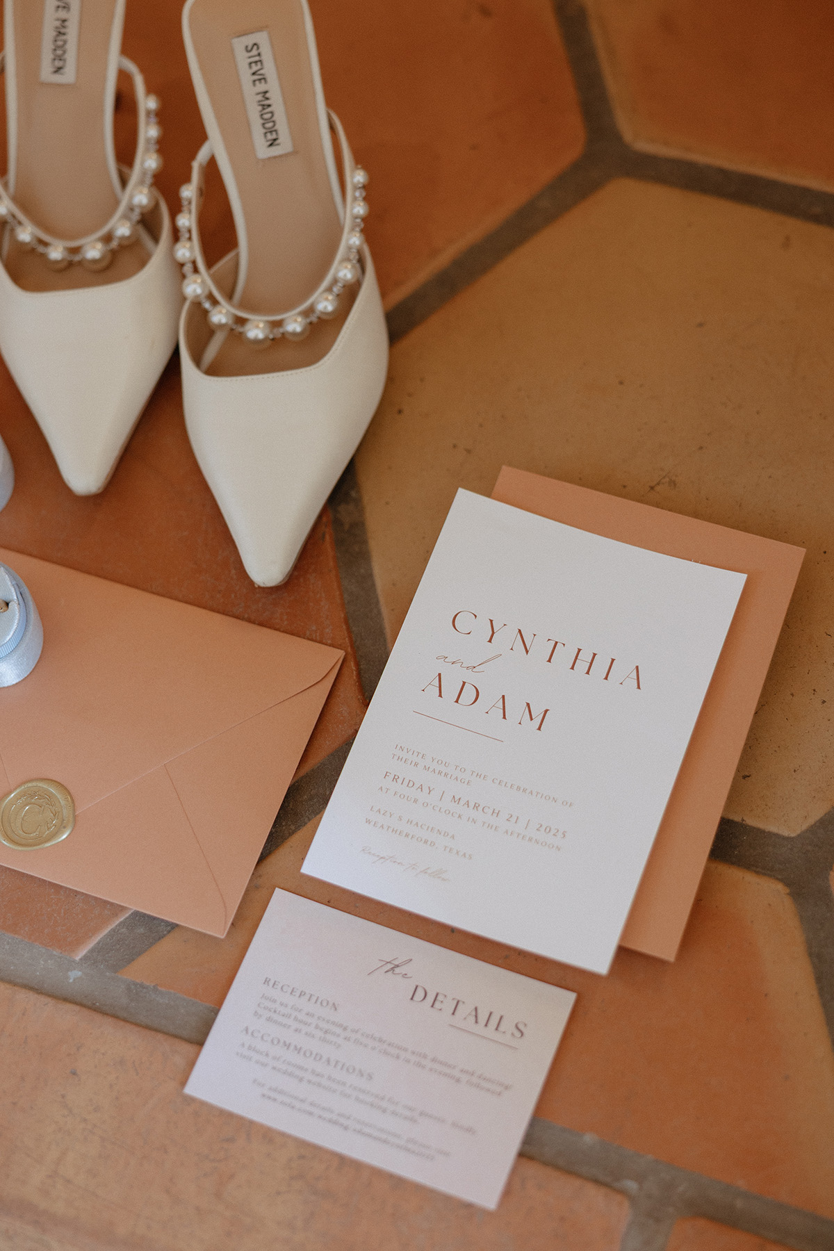 Cynthia and Adam's stationery