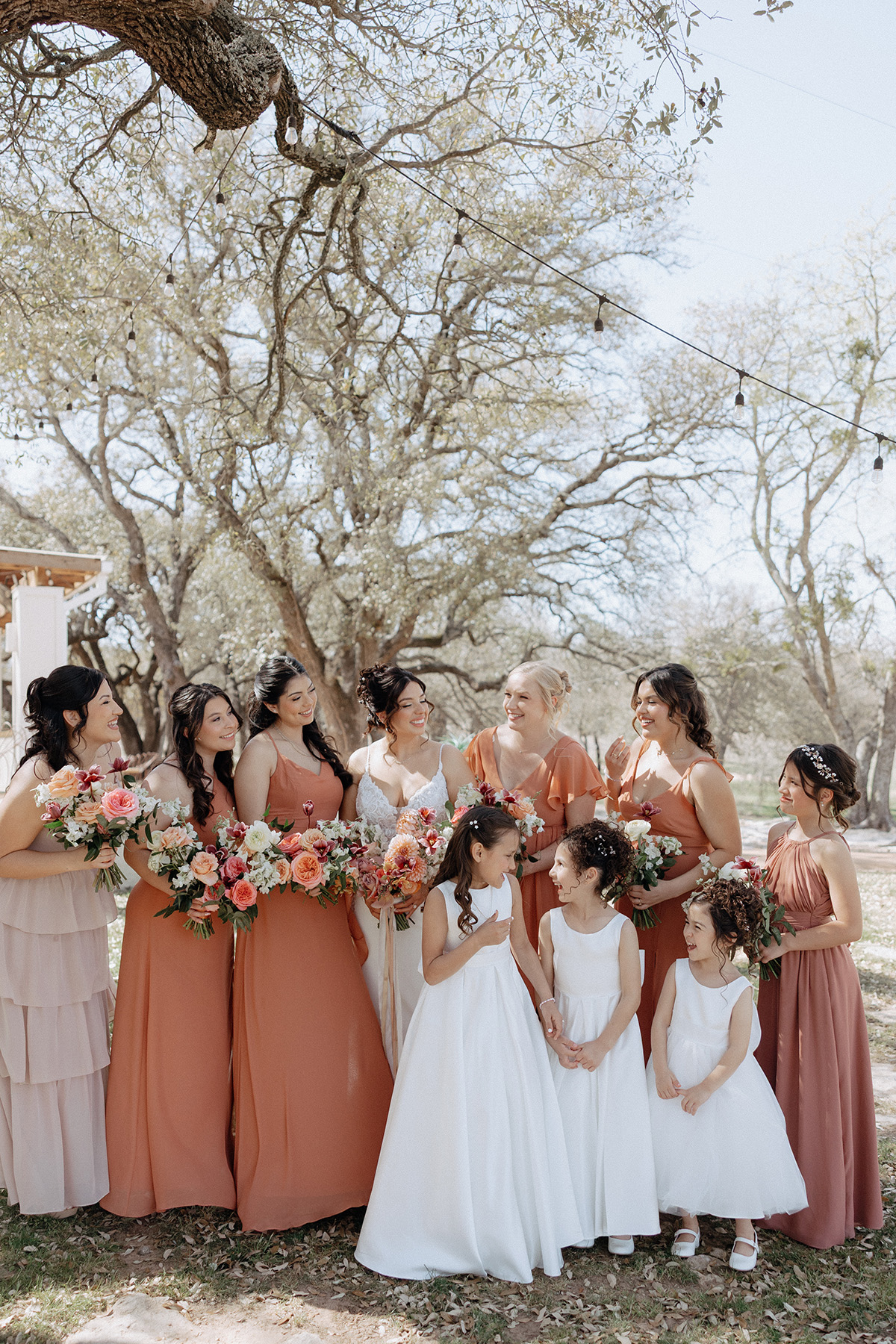 Cynthia and Adam's bridal party