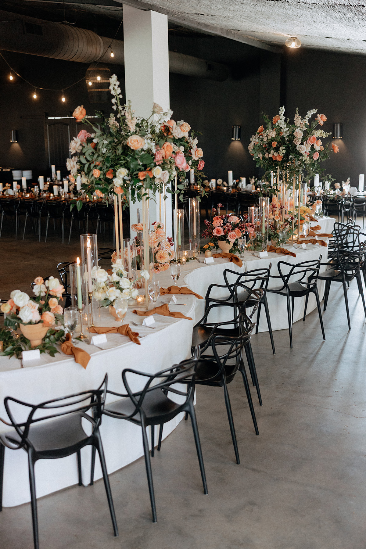 Cynthia and Adam's reception tables