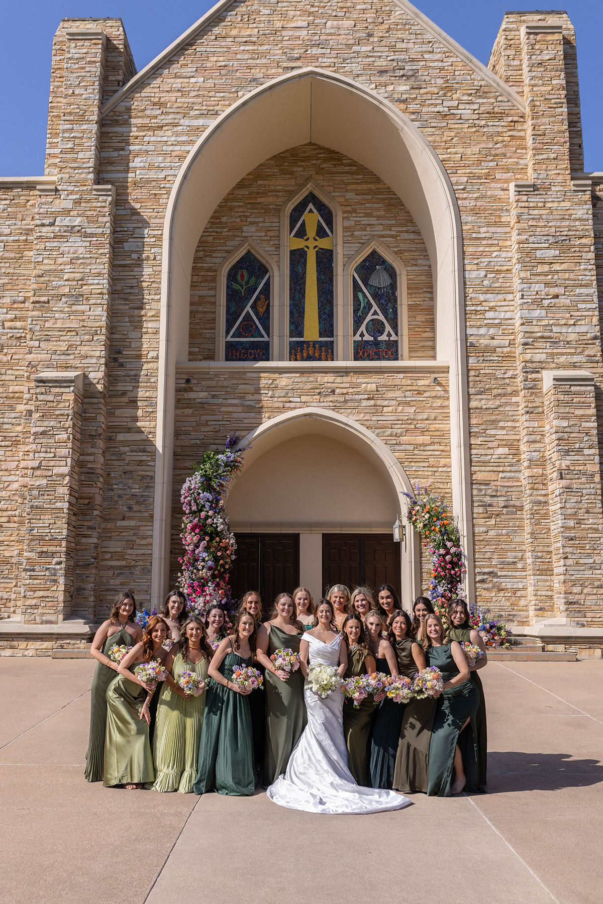 Devon and Patrick's wedding party