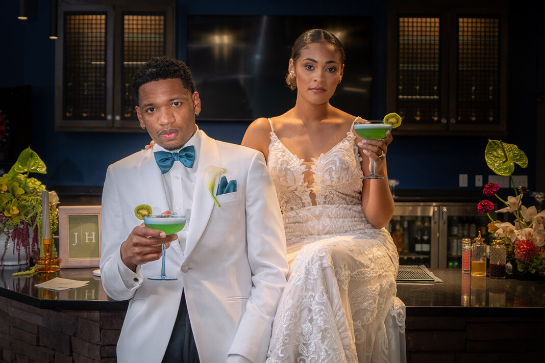 Midnight in Mayfair bride and groom