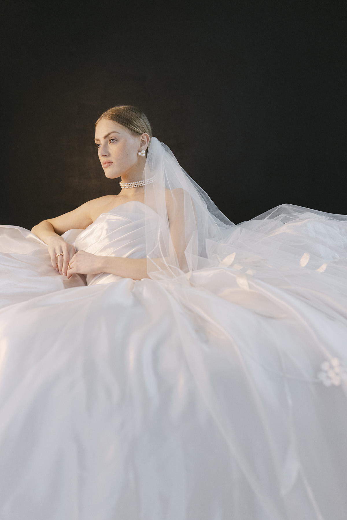 Maggie Sottero pink champagne gown