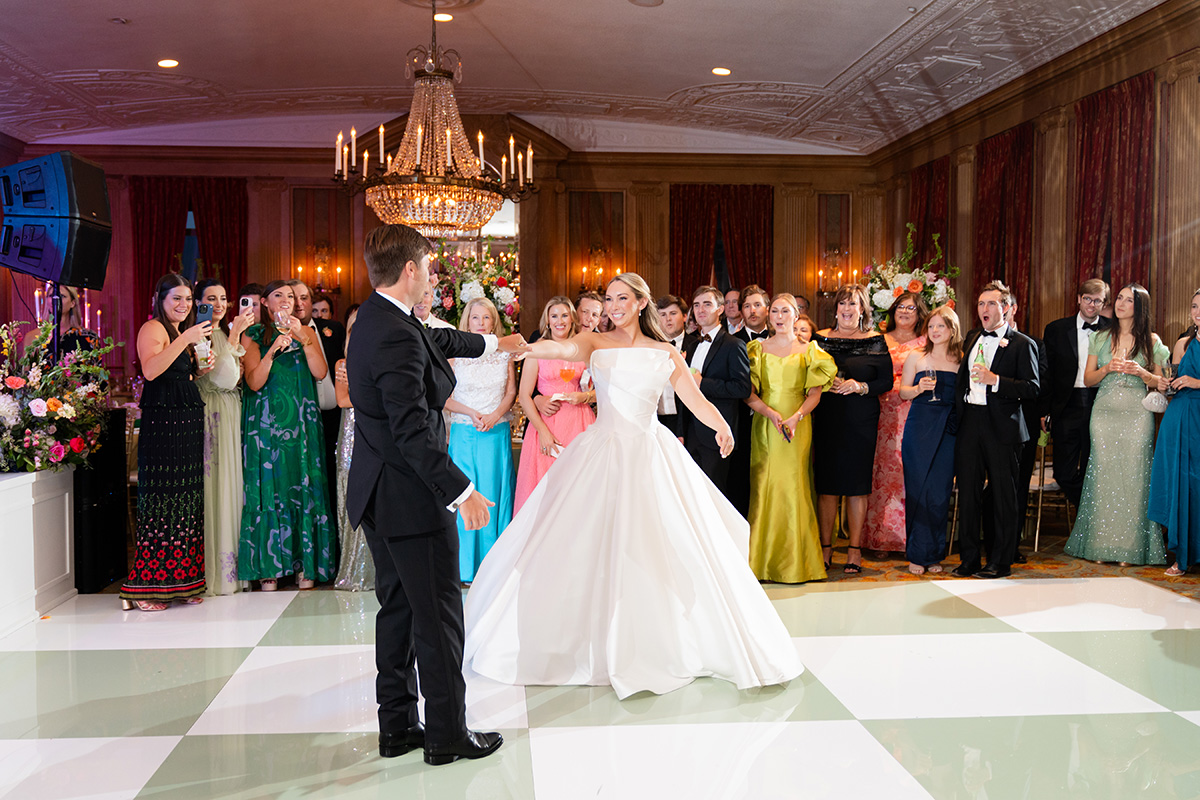 Tricia and Peter's first dance