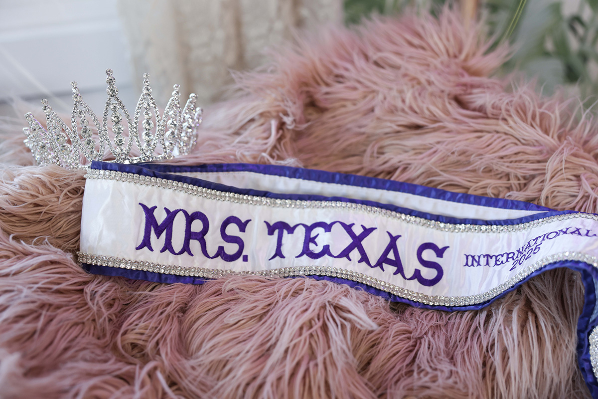 Lauren Jackson's Mrs. Texas sash
