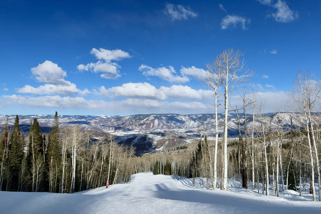 Ski run in Snowmass, Colorado
