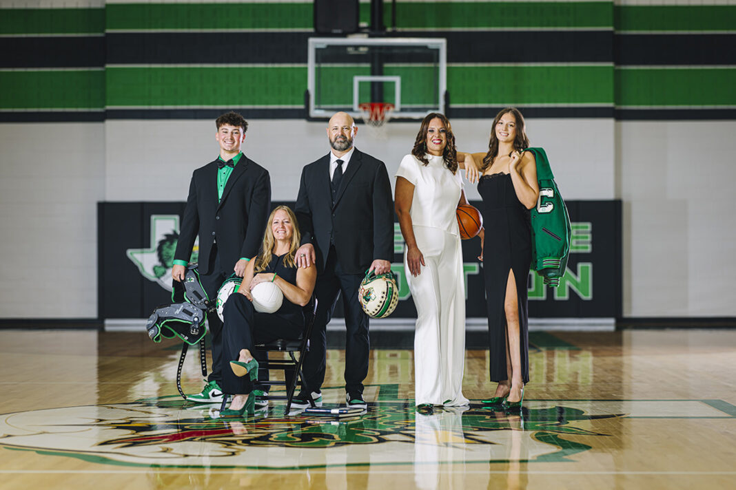 Carey Jr., Heather, Carey Sr., Karen, and Kinsley