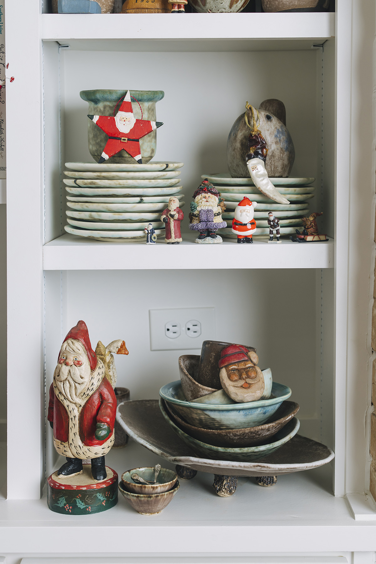 Christmas shelves