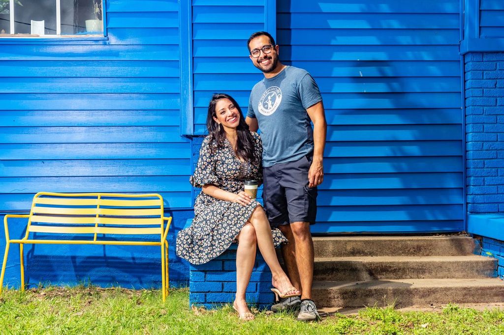 Anette and Joseph Landeros at Casa Azul Coffee
