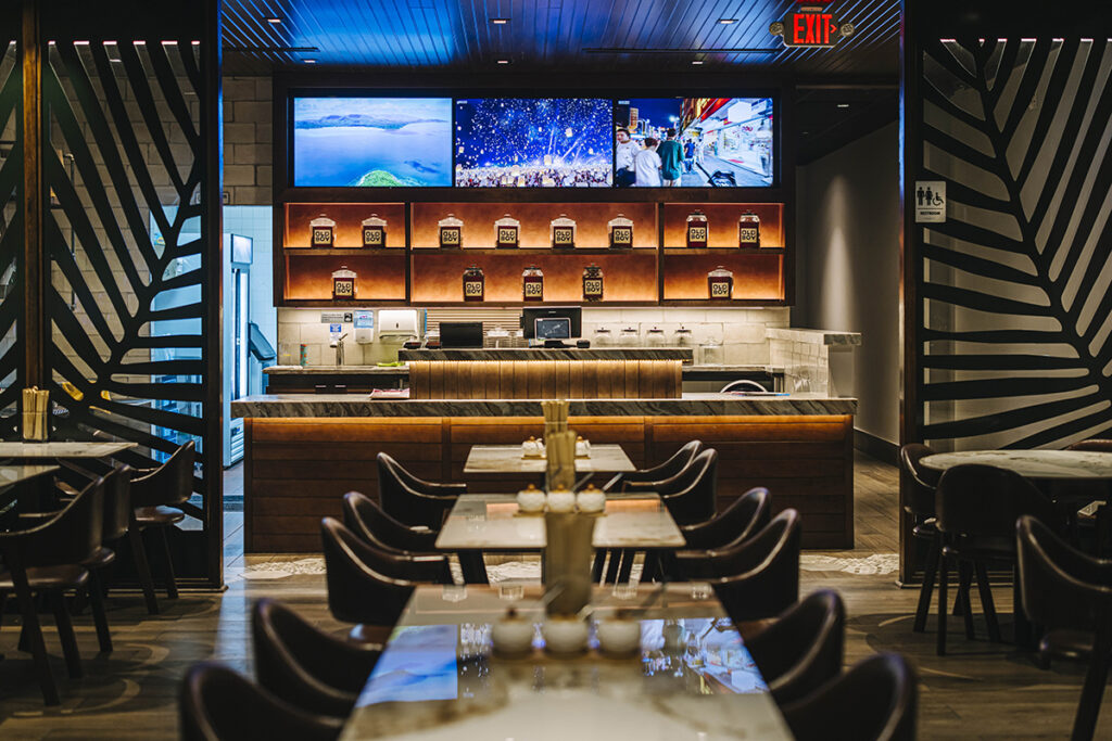 The dining room at Old Boy Noodles