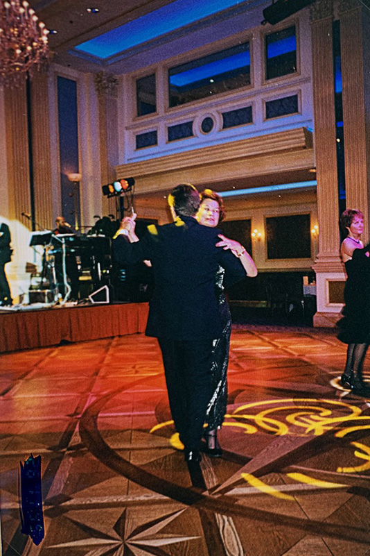 Pieter Andries and Marilyn share a dance