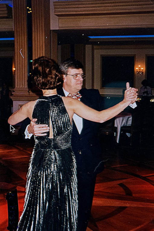 Pieter Andries and Marilyn share a dance