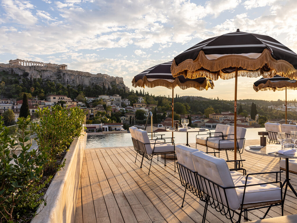 Rooftop and pool at The Dolli at Acropolis