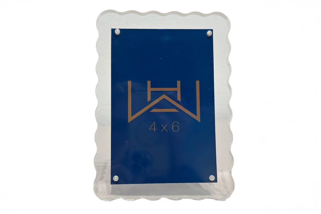 Acrylic wave frame from Wright at Home