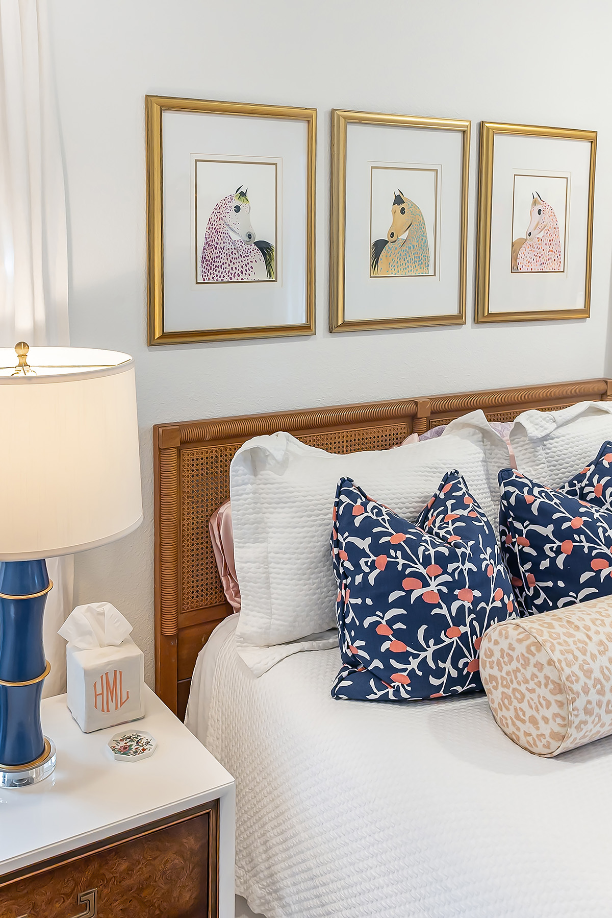 A bedroom at Candice McDonald's home