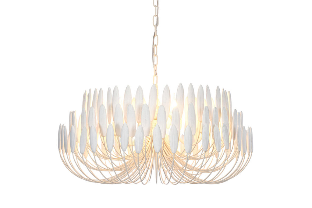 MadeGoods Milano chandelier in white, Mecox