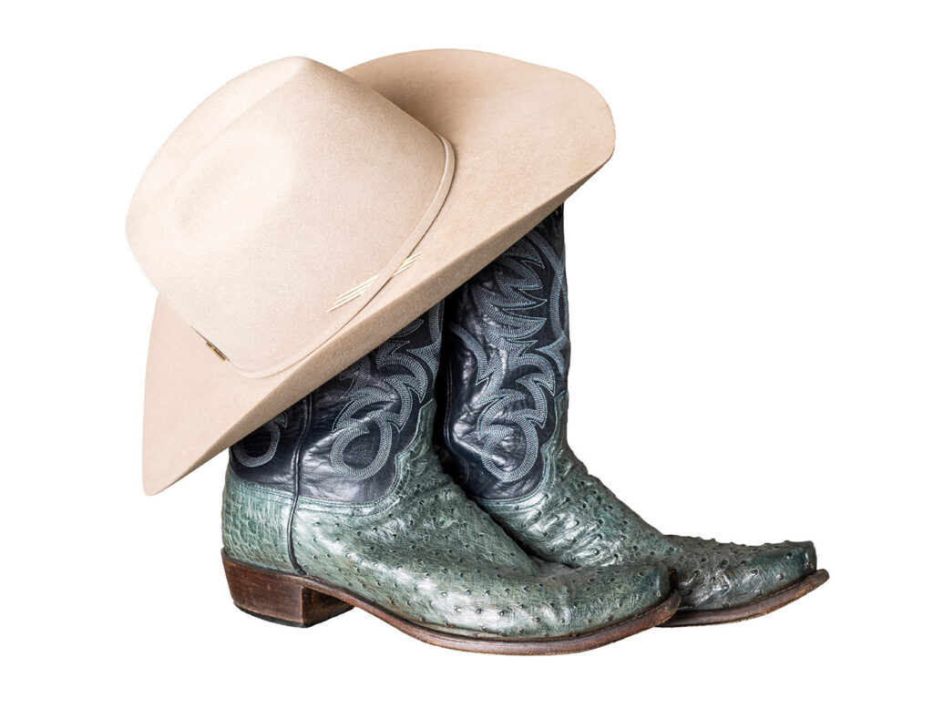 American Hat Company Cowboy Hat & Lucchese Boots