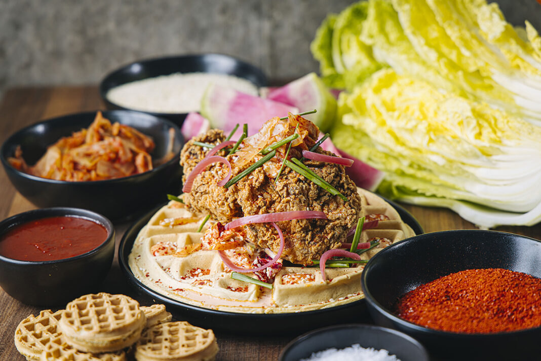 KFC Korean Fried Chicken and Gochujang Waffles