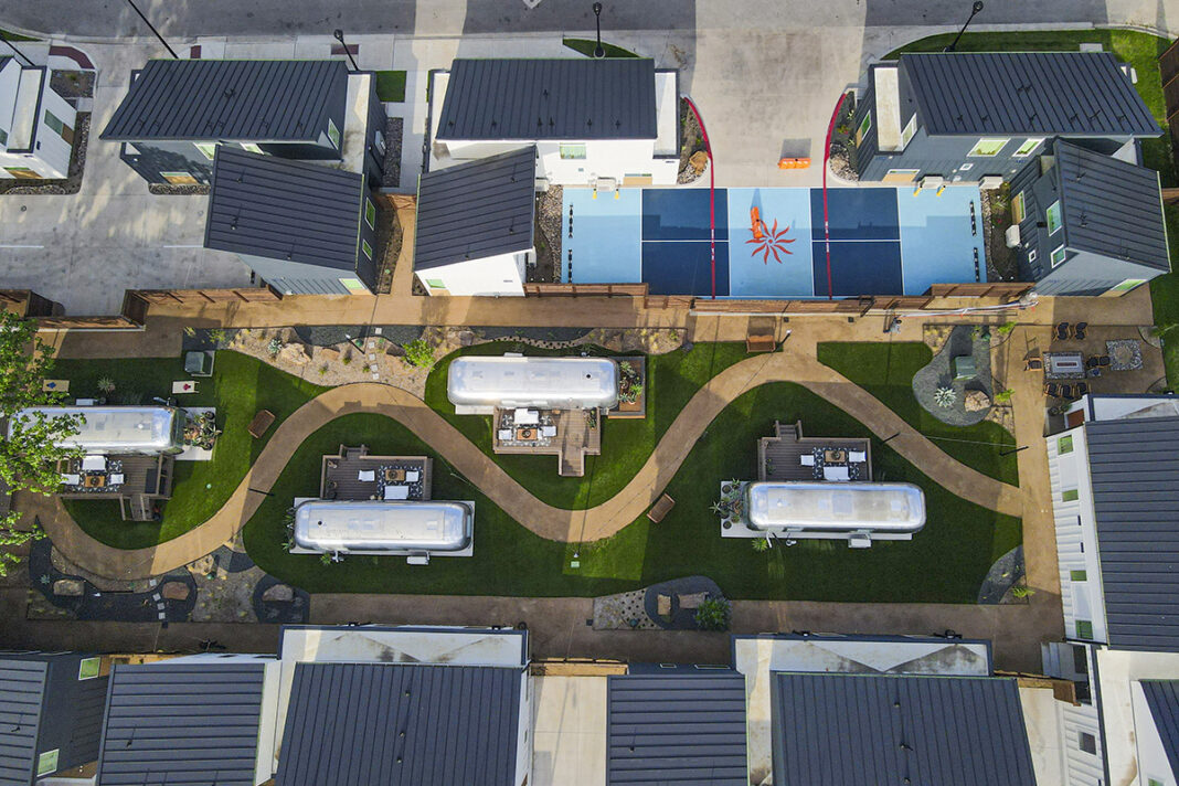 An overhead view of Hotel SOMA