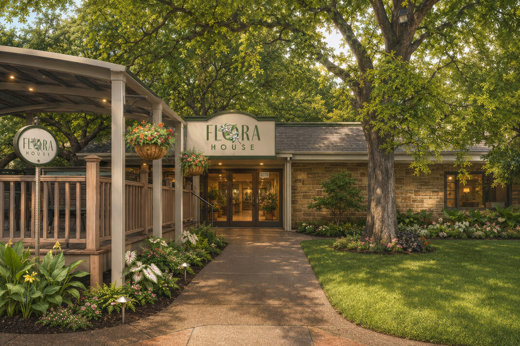 The entrance of Flora House