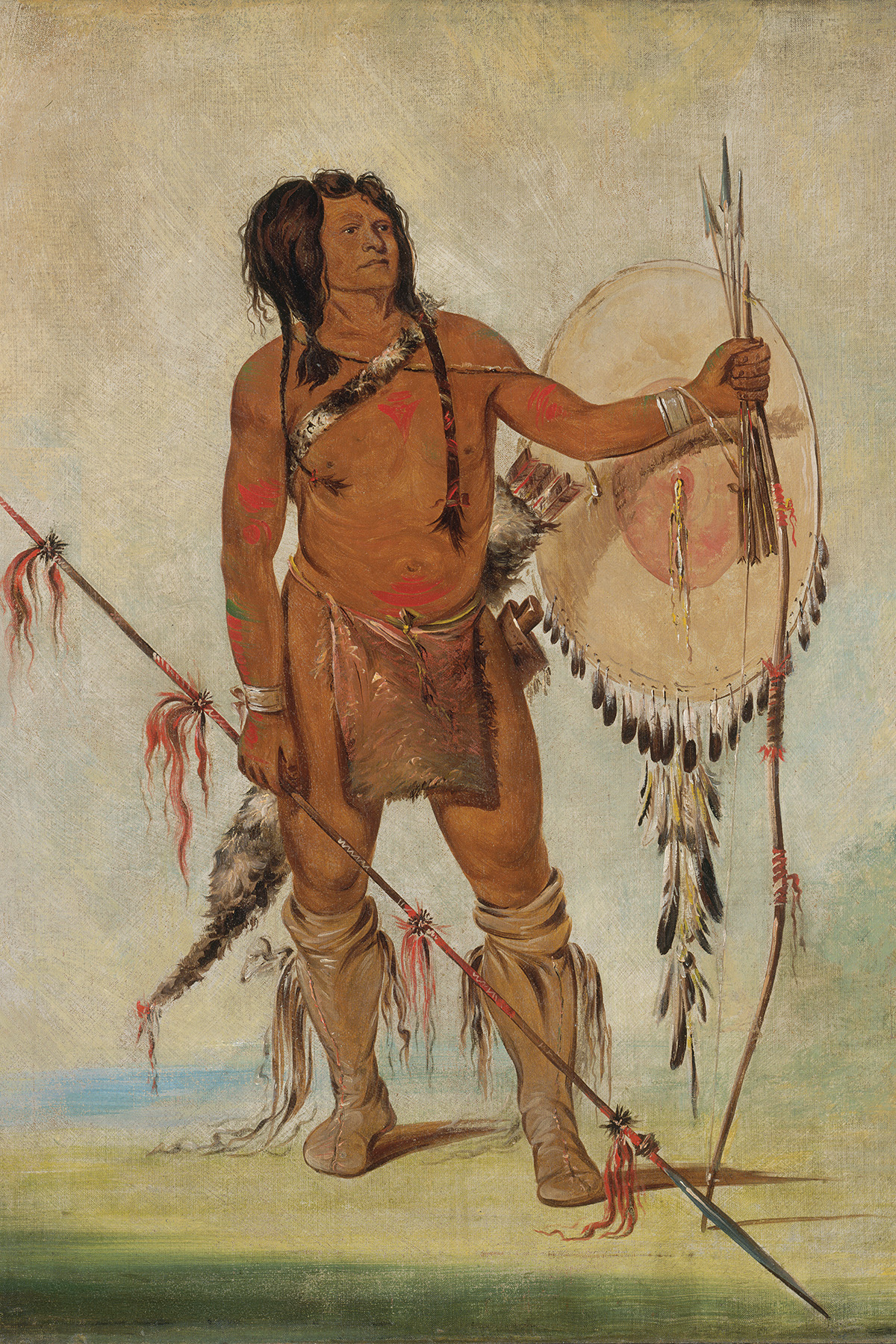 George Catlin, His-oo-sán-chees, Comanche Warrior, 1834 Smithsonian American Art Museum