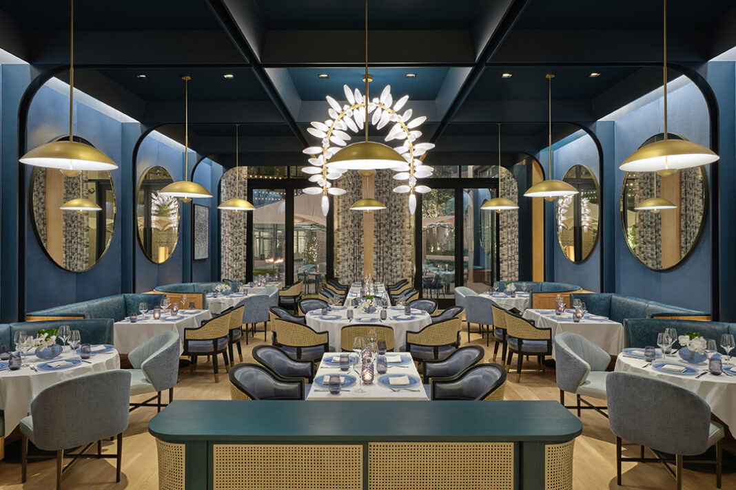 The Crescent Blue Dining Room